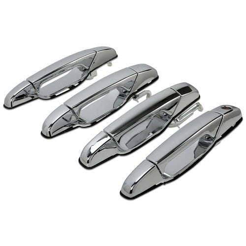 Solid Spare 4x Chrome Door Handles Left&Right For GMC Chevy Tahoe Yukon Sierra Denali 07-13
