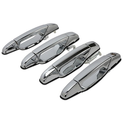 Solid Spare 4x Chrome Door Handles Left&Right For GMC Chevy Tahoe Yukon Sierra Denali 07-13