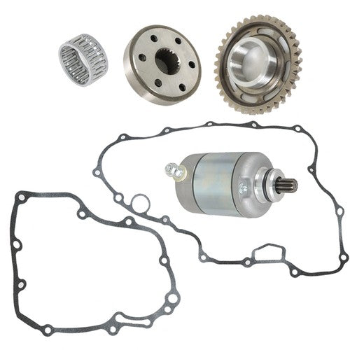 Solid Spare NEW Starter And Starter Clutch And Driven Gear Set For 06 07-2014 Honda TRX450ER