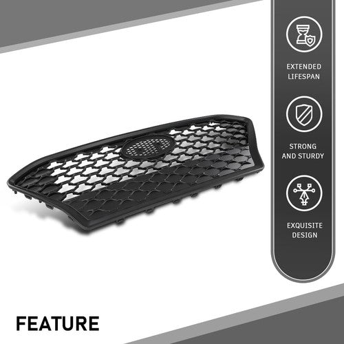 Solid Spare Front Bumper Upper Grille Grill Black 86350J9000 Fit For 2018-2021 Hyundai Kona