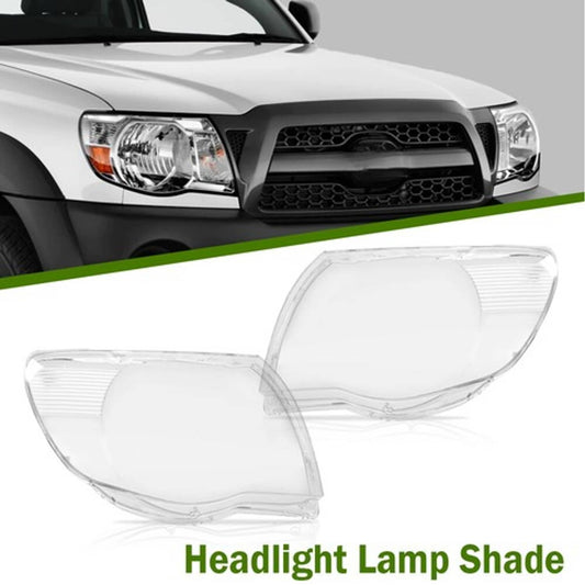 Solid Spare Fit For 2005-2011 Toyota Tacoma Headlight Replacement Lens Clear Left & Right