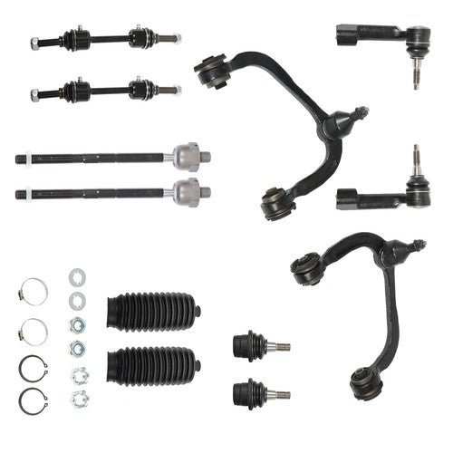 Solid Spare For 09-14 Ford F-150 K80308 12pc Front Upper Control Arm Tierod Sway Bar 4WD