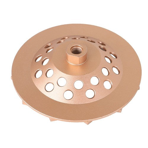 Solid Spare 7" Concrete Grinding Cup Wheels 12 Turbo Diamond Abrasive Seg 5/8"-11 Arbor US