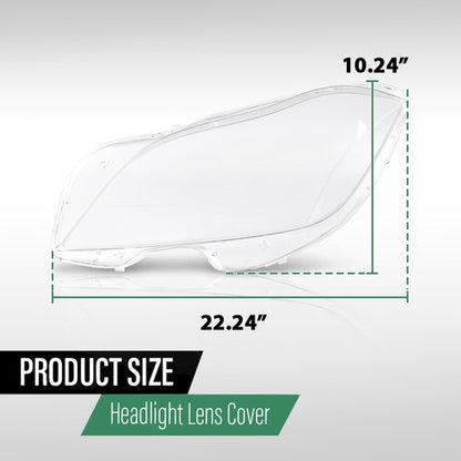 Solid Spare Fit For 2010-2014 Mercedes Benz CLS Class W218 Headlight Replacement Lens Pair