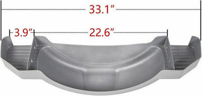 Solid Spare Set Of 2 Single Axle Trailer Fenders w/ Steps For 12" Wheels Tires Skirt Boat
