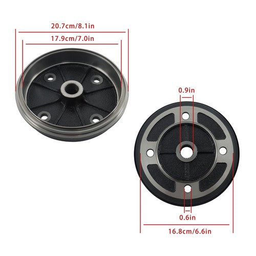 Solid Spare For Kawasaki Mule 2500 2510 2520 1994-2000 41038-1226 Rear Brake Drum New