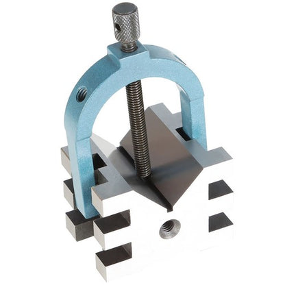 Solid Spare Multi-Use V-Block and Clamp Hardened Steel 2-3/8" x 2-3/4" x 2" Set
