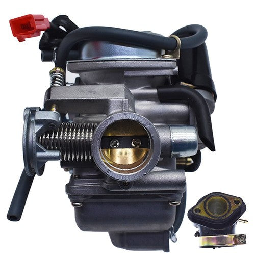 Solid Spare Go Kart Carburetor & Intake Manifold Boot For Yerf Dog Spiderbox GX150 GY6 150cc