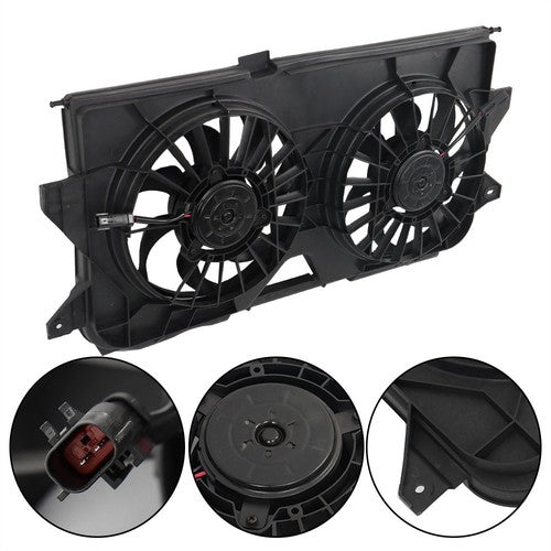Solid Spare Radiator Cooling Dual Fan 620042 Fit For Dodge Caravan 2005 2006-2007 4677695AA