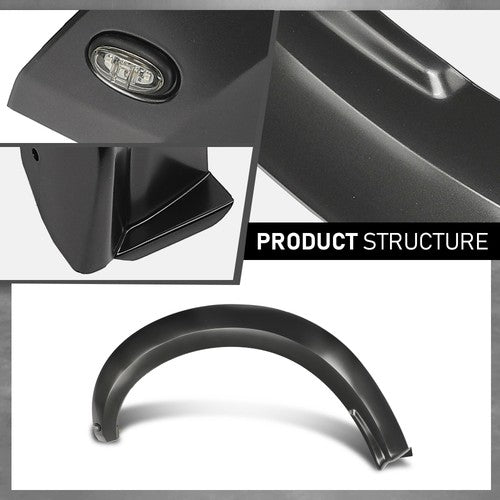 Solid Spare Front Left Wheel Arch Molding Fender Flare Fit For 2017-2020 Ford F-150 Raptor
