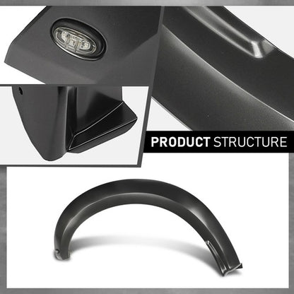Solid Spare Front Left Wheel Arch Molding Fender Flare Fit For 2017-2020 Ford F-150 Raptor