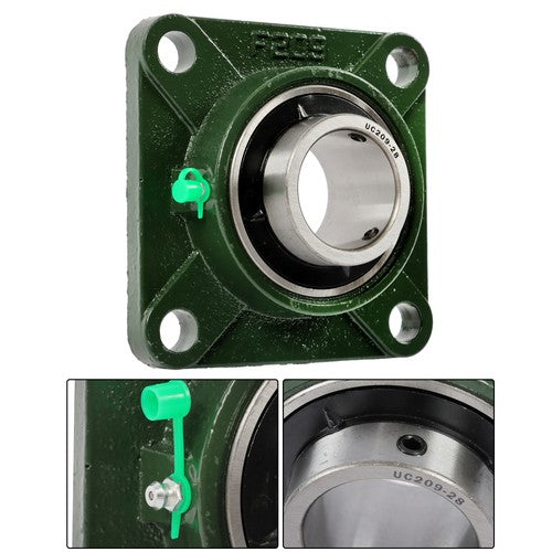 Solid Spare (6) UCF209-28 Solid Base Pillow Block Flange Mounted Bearing 1-3/4" Bore 4 Bolt
