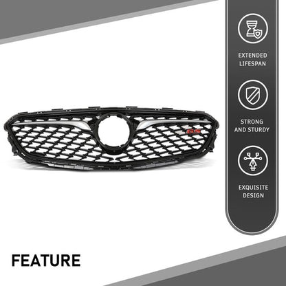 Solid Spare Fit For 2018-2020 Buick Regal Sportback Front Bumper Upper Grille Black & Chrome