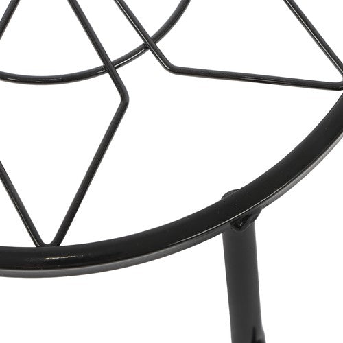 Solid Spare 4 Pack 9inch Black Metal Plant Stands Heavy Duty Plants Holder Flower Pot Stand