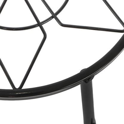 Solid Spare 4 Pack 9inch Black Metal Plant Stands Heavy Duty Plants Holder Flower Pot Stand