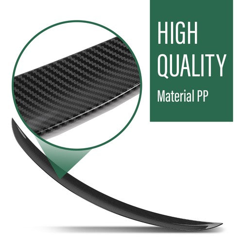 Solid Spare Rear Trunk Spoiler Wing MP Style Carbon Look Fit For 05-11 BMW E90 3-Series M3