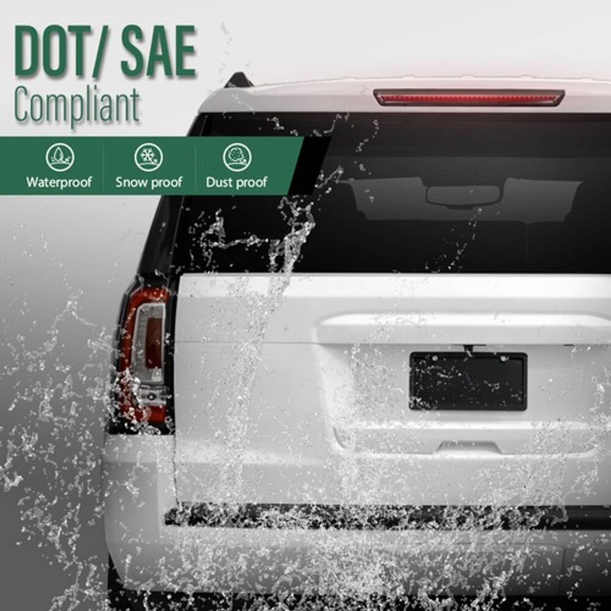 Solid Spare High Mount 3rd Light Brake Lamp Fit For 2015-2020 GMC Yukon Cadillac Escalade