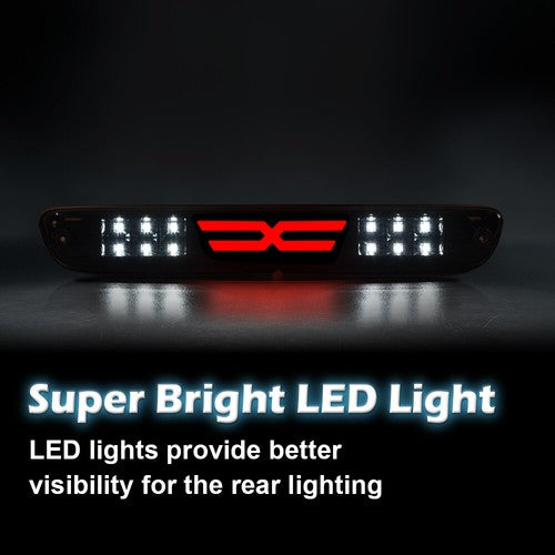 Solid Spare Smoked LED Rear 3rd Third Brake Light Cargo Lamp Fit For 04-12 Colorado Canyon