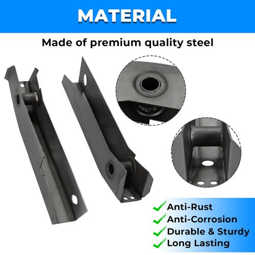 Solid Spare Rear Shackle Mount Frame Rust Repair Kit For 86-95 Jeep Wrangler YJ 2PCS