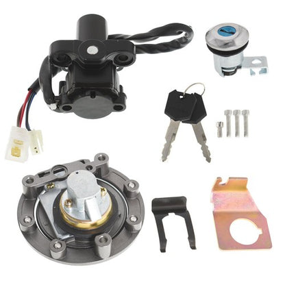 Solid Spare Ignition Switch Lock Set Gas Cap & Key For Yamaha YZF R1 04-15 R6 06-15 USA