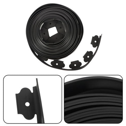 Solid Spare L-shaped Landscape Edging Border Kit No-Dig Garden Edge Lawn Border 40 FT