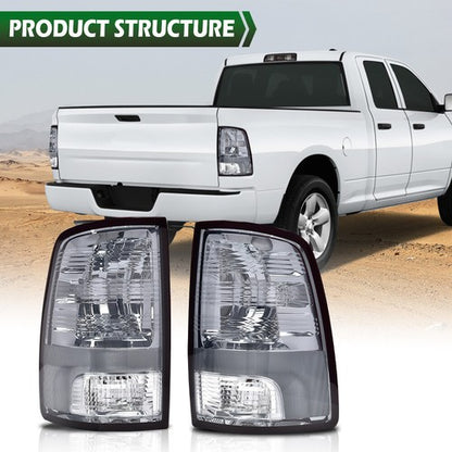 Solid Spare Fit For 09-18 Dodge Ram 1500/2010-2018 Ram 2500 3500 Tail Lights Brake Lamps