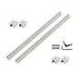 Solid Spare 2Pcs SBR12-500mm Linear Guide Rails with SBR12UU Bearing Blocks 4Pcs