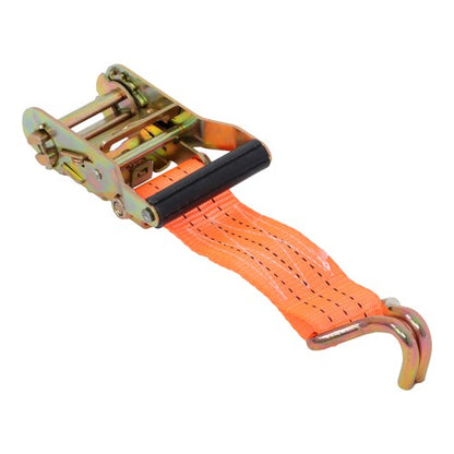 Solid Spare 10 Pack 1.5" x 20' 4000lbs Ratchet Straps W/ J Hook Heavy Duty Orange Tie Downs