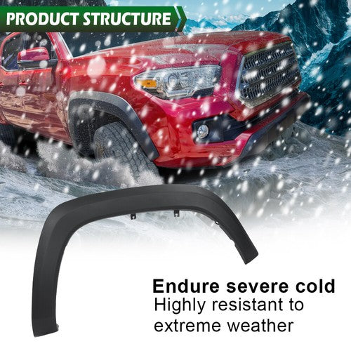 Solid Spare Fit For 16-23 Toyota Tacoma Right Passenger Front Fender Flare Molding Trim