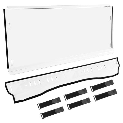 Solid Spare 3-IN-1 Flip Front Clear Windshield Windscreen Vented For Kawasaki Mule Pro FXT