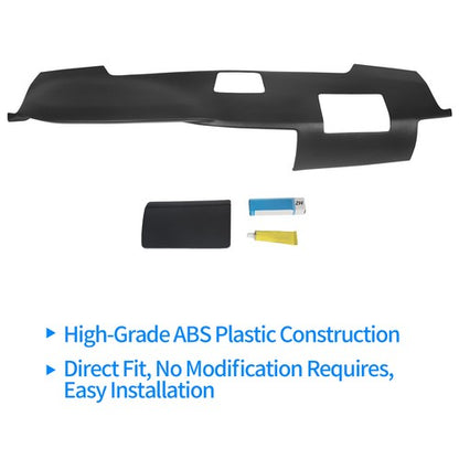 Solid Spare Overlay Dash Cover Dashboard Black For Toyota 4Runner 2003-2009 W/ Speaker Holes