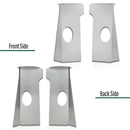 Solid Spare Fit For 1955-1959 Chevy/GMC Big Window Cab Corner 6x9 Speaker Brackets Pair