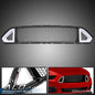 Solid Spare Fit For 2018-2021 Ford Mustang Front Bumper Honeycomb Grille W/LED DRL Light