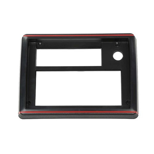 Solid Spare Fit For 81-88 El Camino Monte Carlo SS Radio Face Plate Black with Red Trim