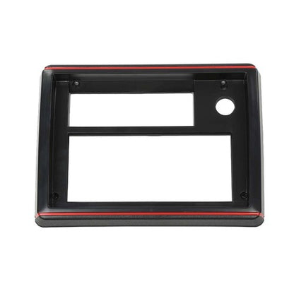 Solid Spare Fit For 81-88 El Camino Monte Carlo SS Radio Face Plate Black with Red Trim