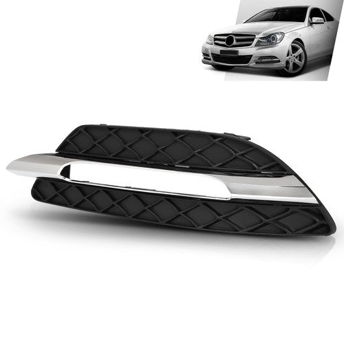 Solid Spare Fit For 2012-2015 Mercedes Benz C-Class Daytime Running Light Cover Left Side