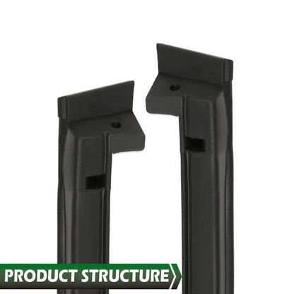 Solid Spare Fit For 1984-1996 Corvette C4 Coupe Roof Top Side Panel Weatherstrip Seal 2pcs