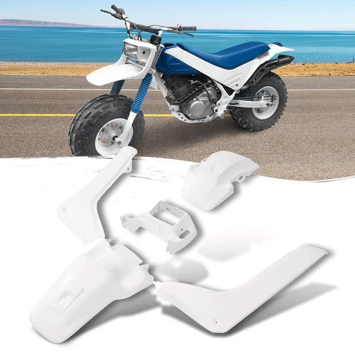 Solid Spare Plastic Body Kit Fairing Fender Side Cover White For Honda TR200 Fat Cat 86-87