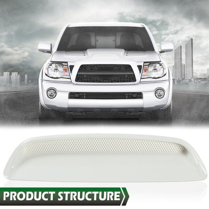 Solid Spare Fit For 2005-2011 Toyota Tacoma Pickup Front Sport Hood Bulge Scoop Kit White