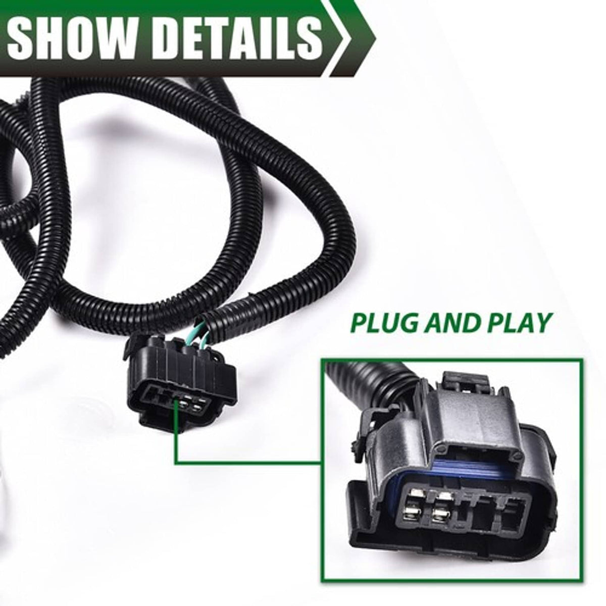 Solid Spare Fit For 07-14 Chevy GMC Pickup Truck Right Side Tail Light Lamp Wiring Harness