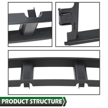 Solid Spare Fit For 2018-2020 Ford F-150 Front Bumper Center Cover Insert Trim Panel Black
