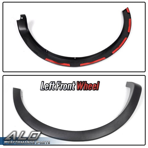 Solid Spare 4pcs Fit For 2004-2008 Ford F150 Factory Style Fender Flares Wheel Protector