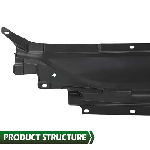Solid Spare Fit For 13-18 Ford Fusion Upper Radiator Support Cover Sight Shield Black