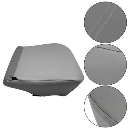 Solid Spare Compatible For Ford F250 F350 Truck 2001-2007 NEW Driver Bottom Seat Cover Gray
