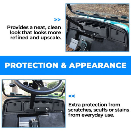 Solid Spare For Yamaha G14,G16,G19,G22 1995-2007 Golf Cart Carbon Fiber Color Dash Board Kit