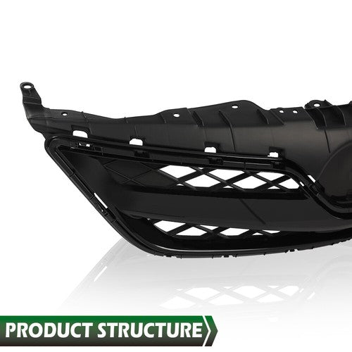 Solid Spare Fit For 2011-2013 Toyota Corolla Front Bumper Upper Grille Grill Black TO1200340