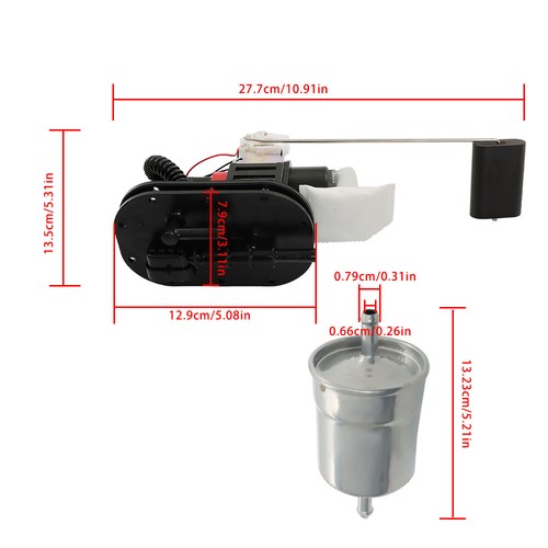 Solid Spare Fuel Pump Assembly 703500771 For Can-Am Outlander 400 500 650 800 Max 2006-2008