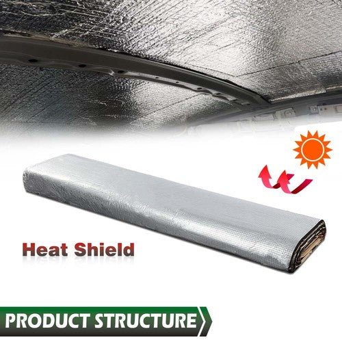 Solid Spare Car Insulation Sound Deadening Heat Shield Thermal Noise Proof Mat 90" x 39"
