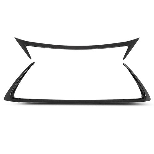 Solid Spare 2pcs Front Grille Outer Trim Molding Gloss Black Fit For 2014-2017 Lexus CT200H