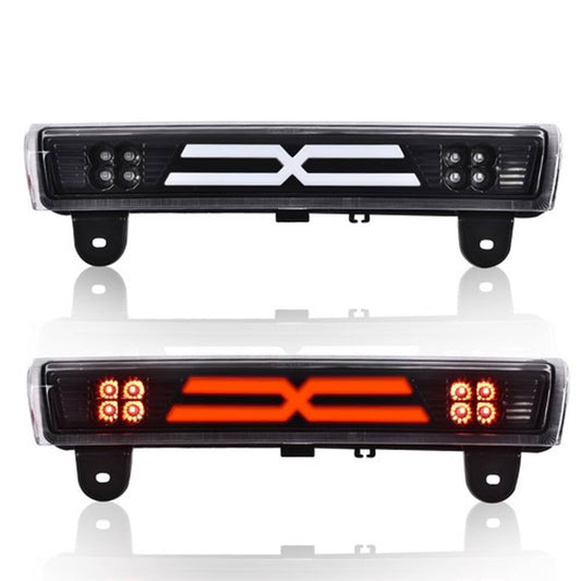 Solid Spare Fit For 2000-2006 Suburban Tahoe Yukon Black LED Third Brake Light Cargo Lamp